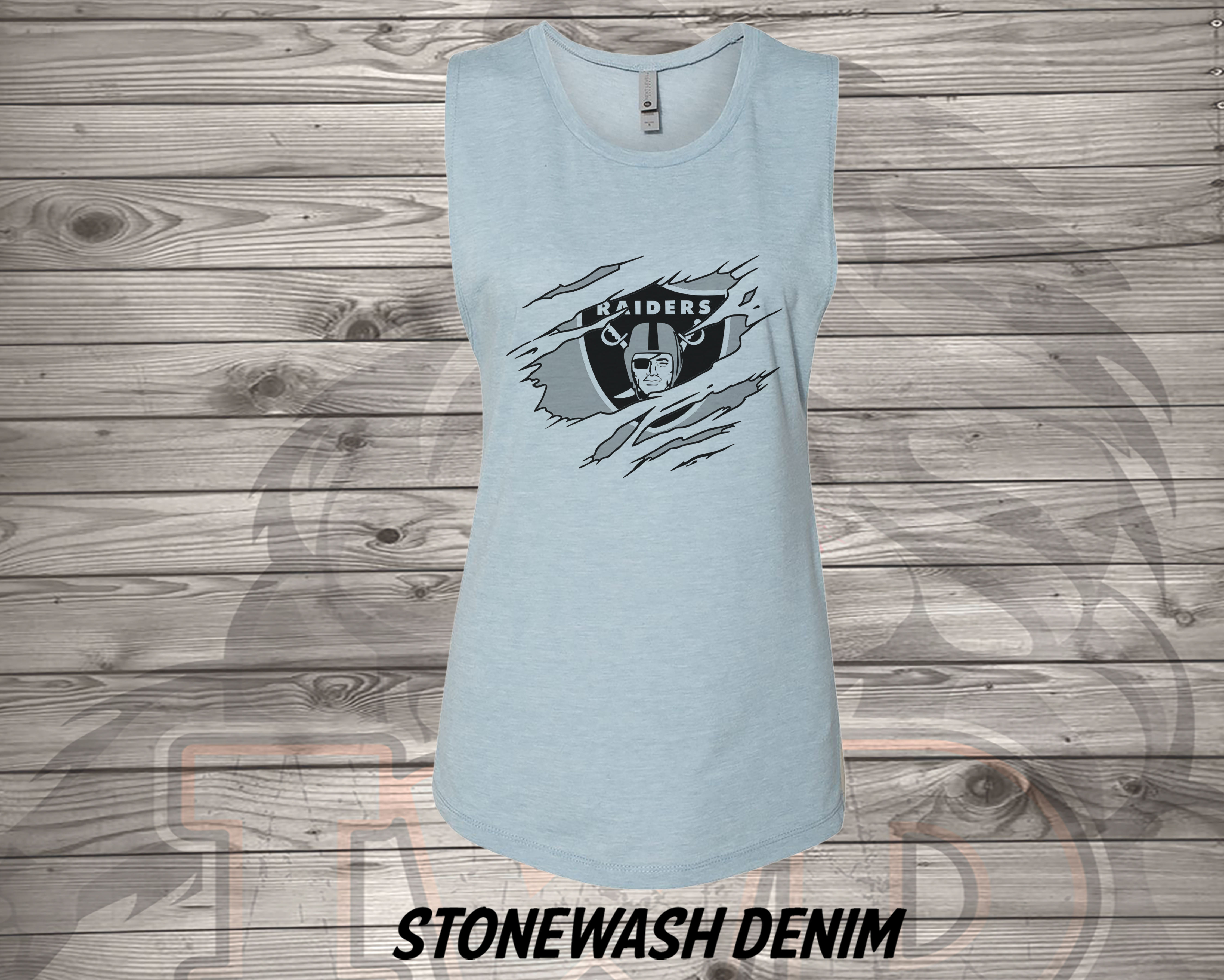 211013.15 Raiders Tear Grey - Womens NL Tanks