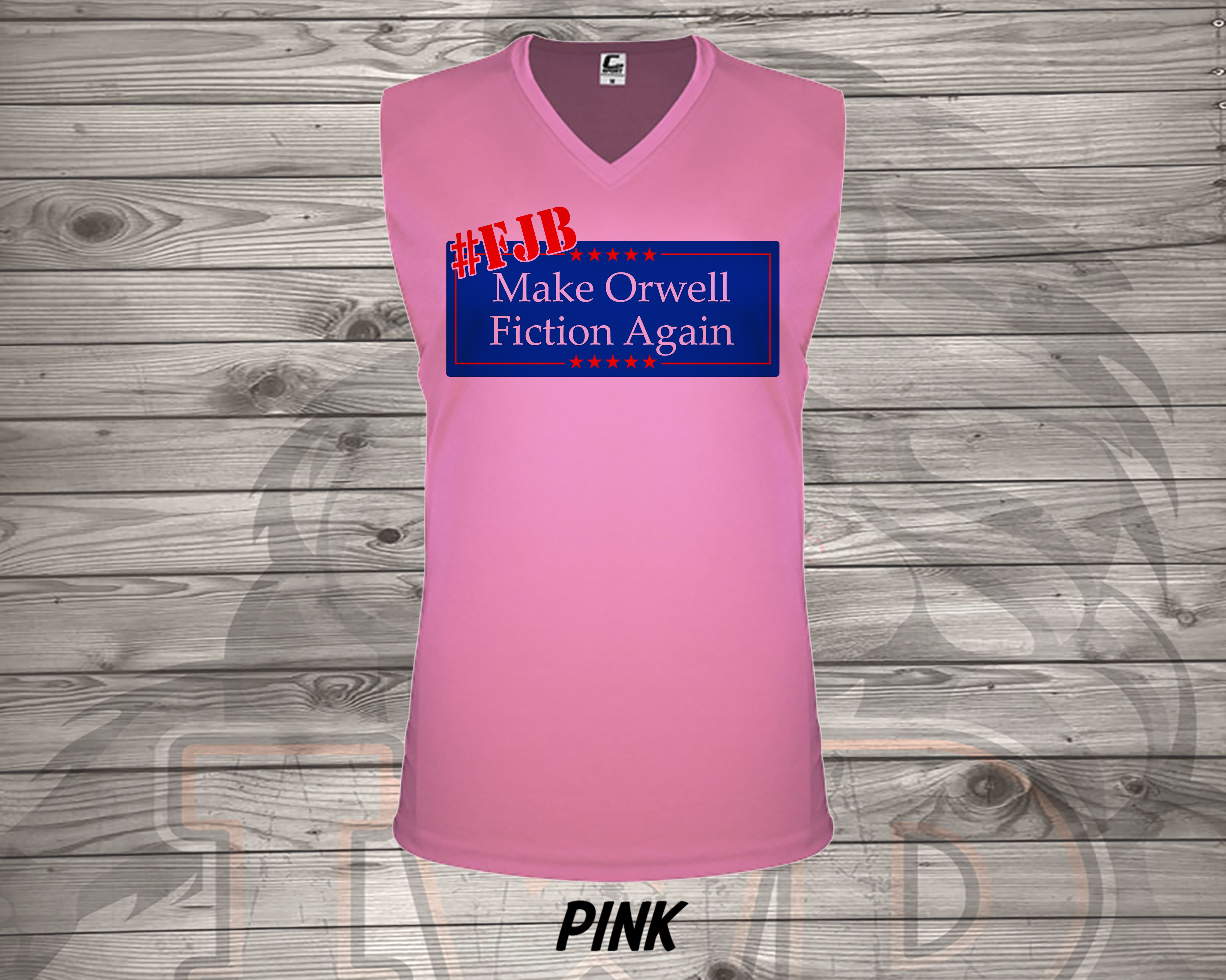211103.7  Make Orwell Fiction Again - Womens V Neck