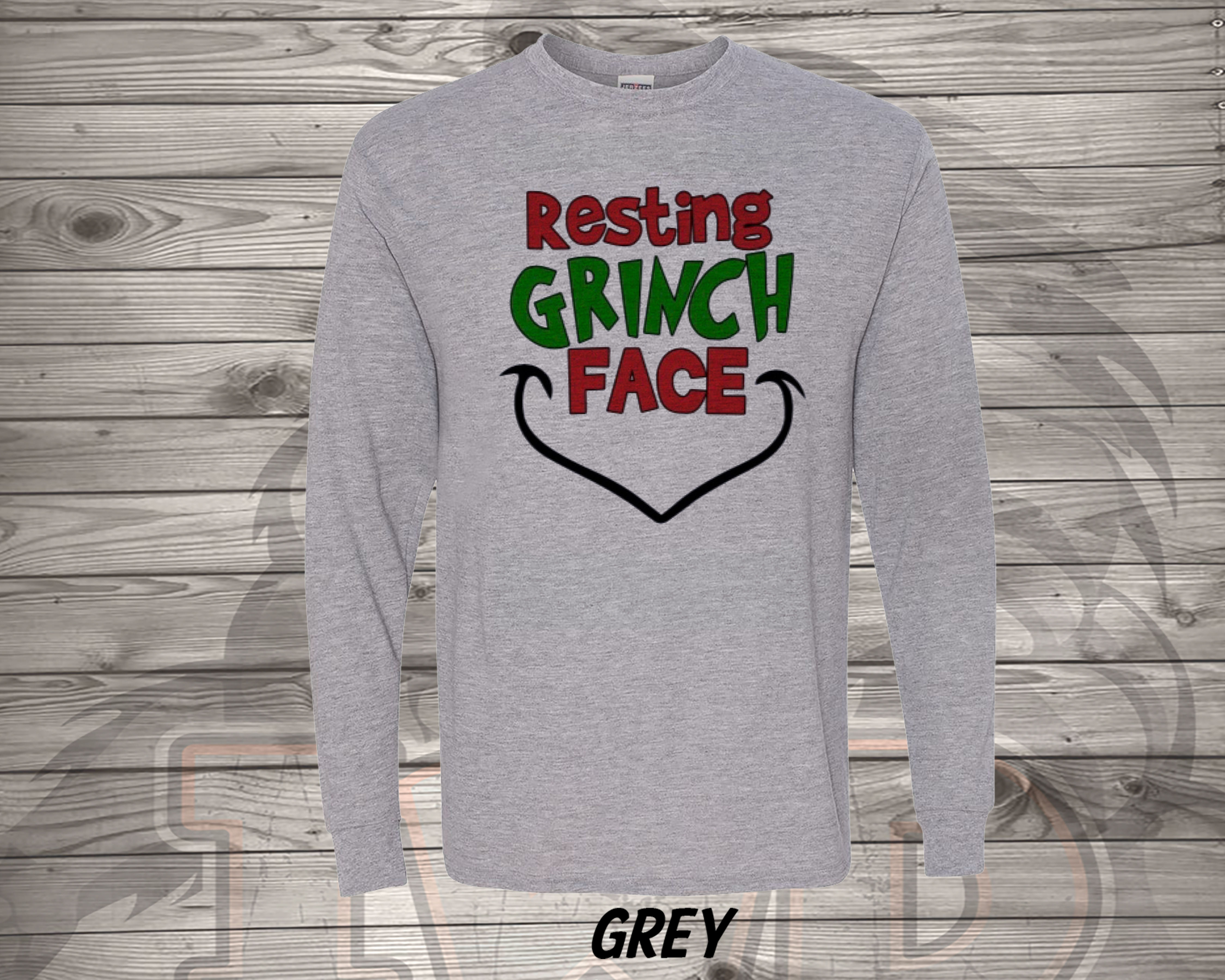 211101.3 Resting Grinch Face - LS T shirt