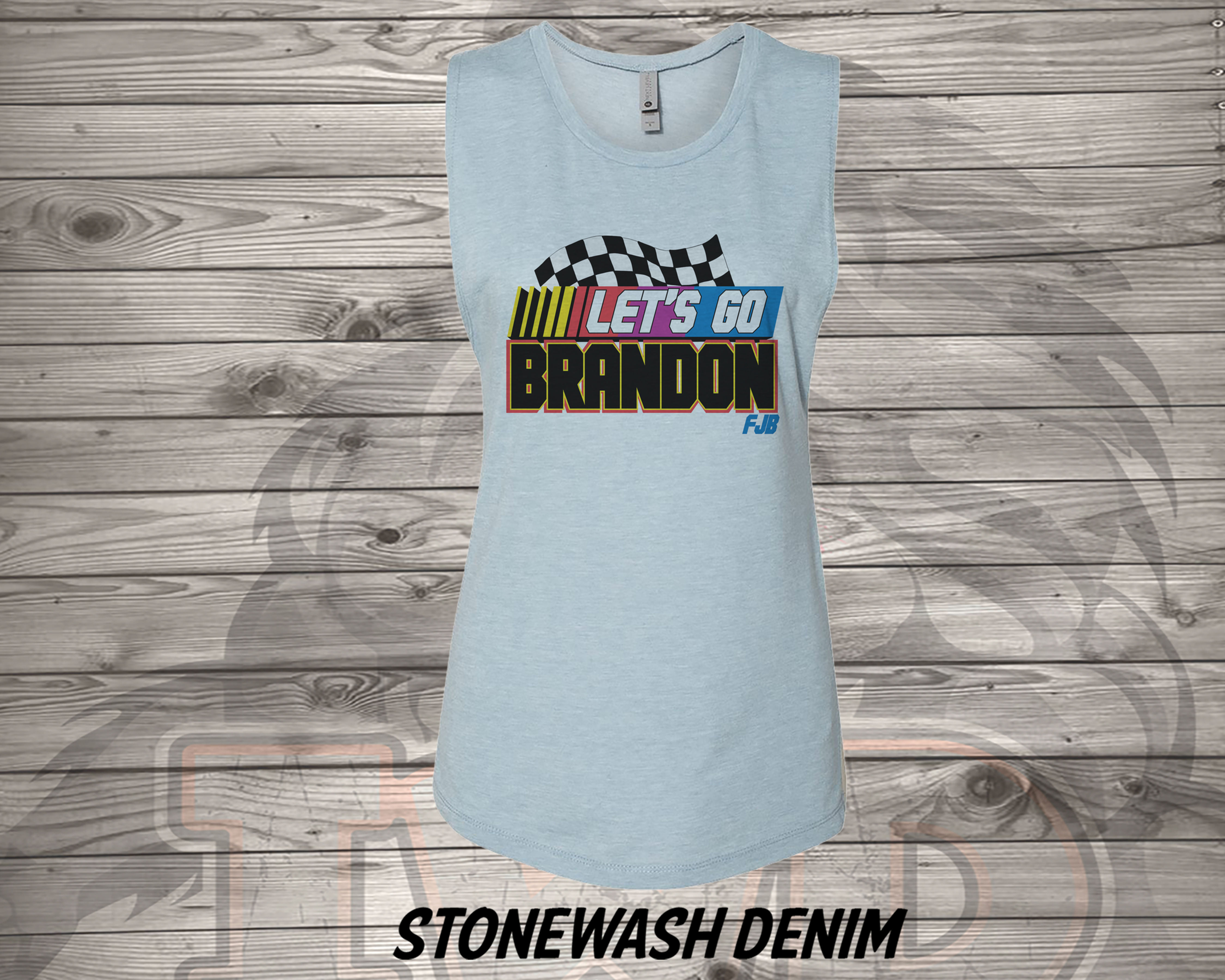 211015.2 Let's Go Brandon Race Day - Women's Sleeveless Tank