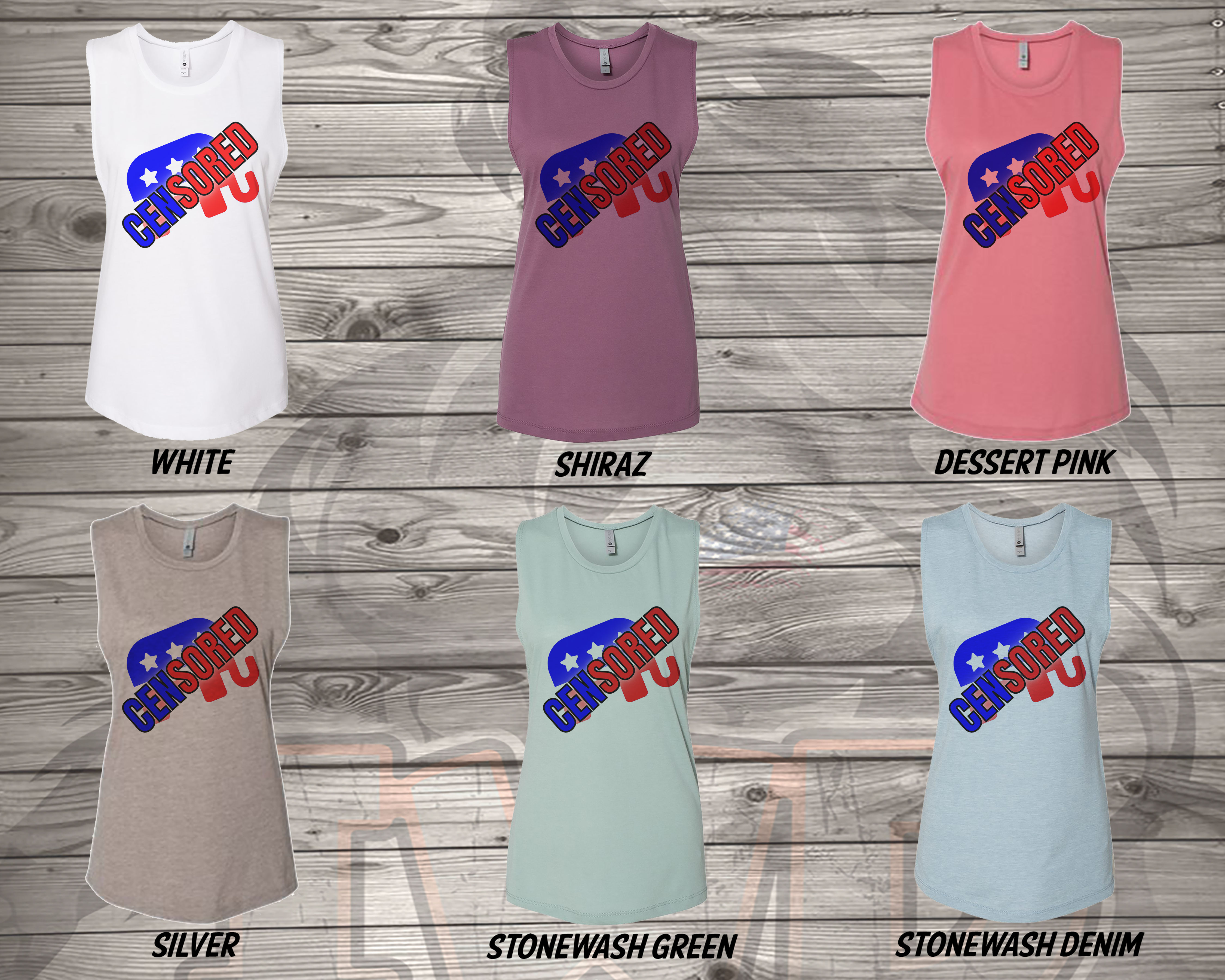 210704.1S - Republican Censored - Womens NL Tank