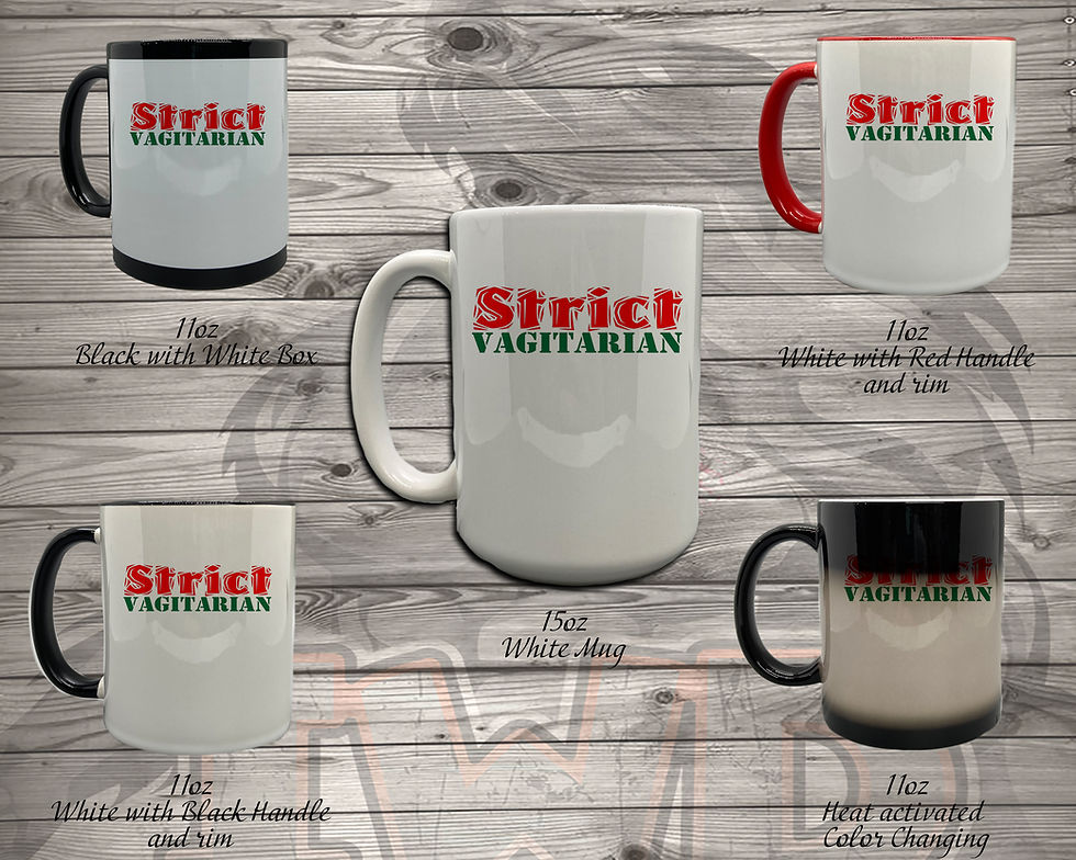 Thumbnail: 20904.3 Strict Vagitarian - 5 Styles of Mugs