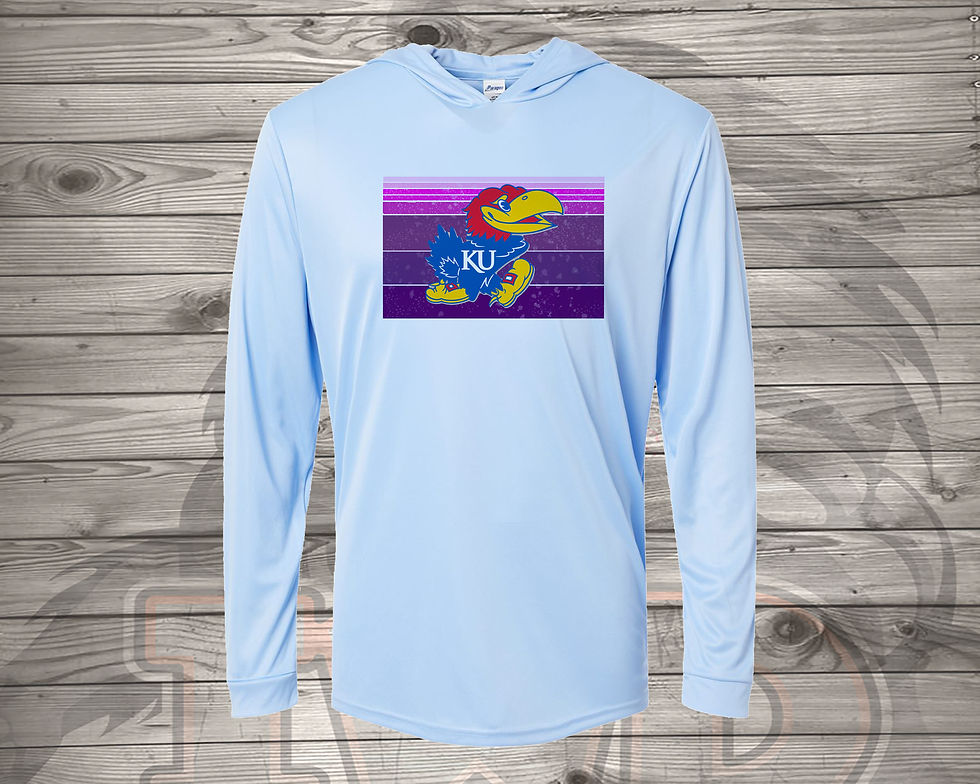 211127.4 Jayhawks Color Behind - Long Sleeve New Thin