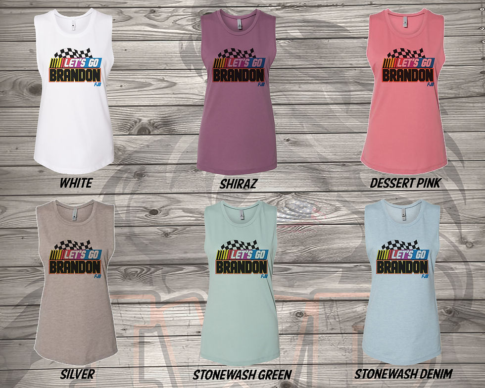 Thumbnail: 211015.2 Let's Go Brandon Race Day - Women's Sleeveless Tank
