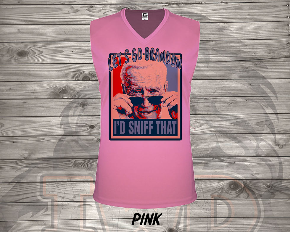 Thumbnail: 211115.2 Biden - Id Sniff That - Lets Go Brandon - Ladies V- Neck Sleeveless