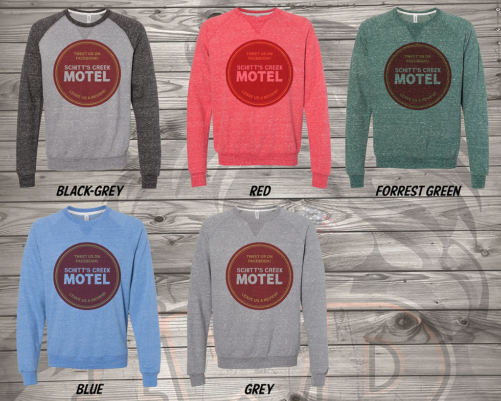 Thumbnail: 20724.2 Tweet Us On Facebook - Schitts Creek Motel - Sweatshirt