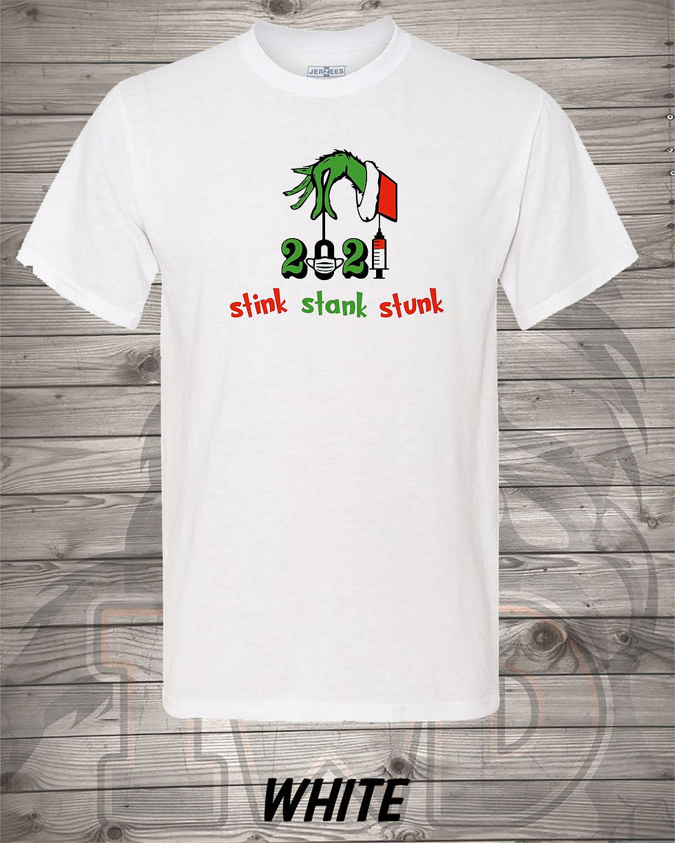 Thumbnail: 211128.2 2021 Stink Stank Stunk Grinch Hand with Needle -  Stand Alone T-shirt