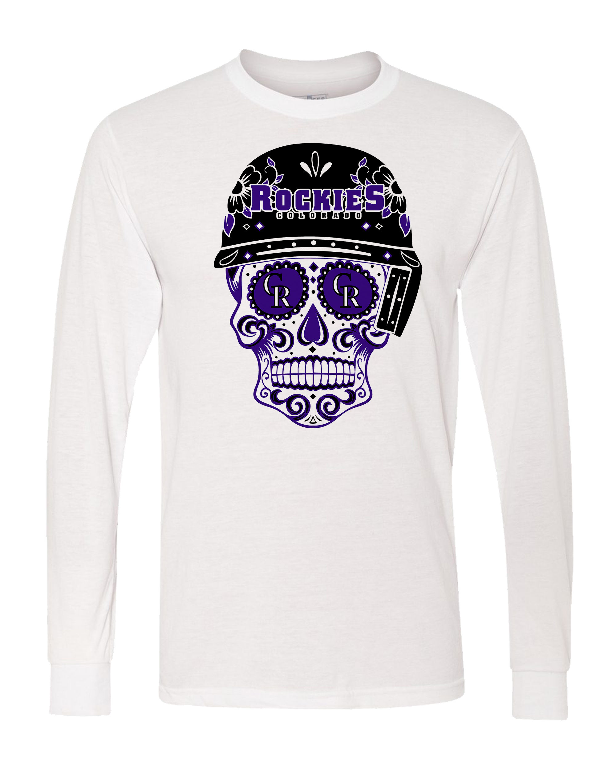 210210.11 Rockies Sugar Skull - LS T-shirt