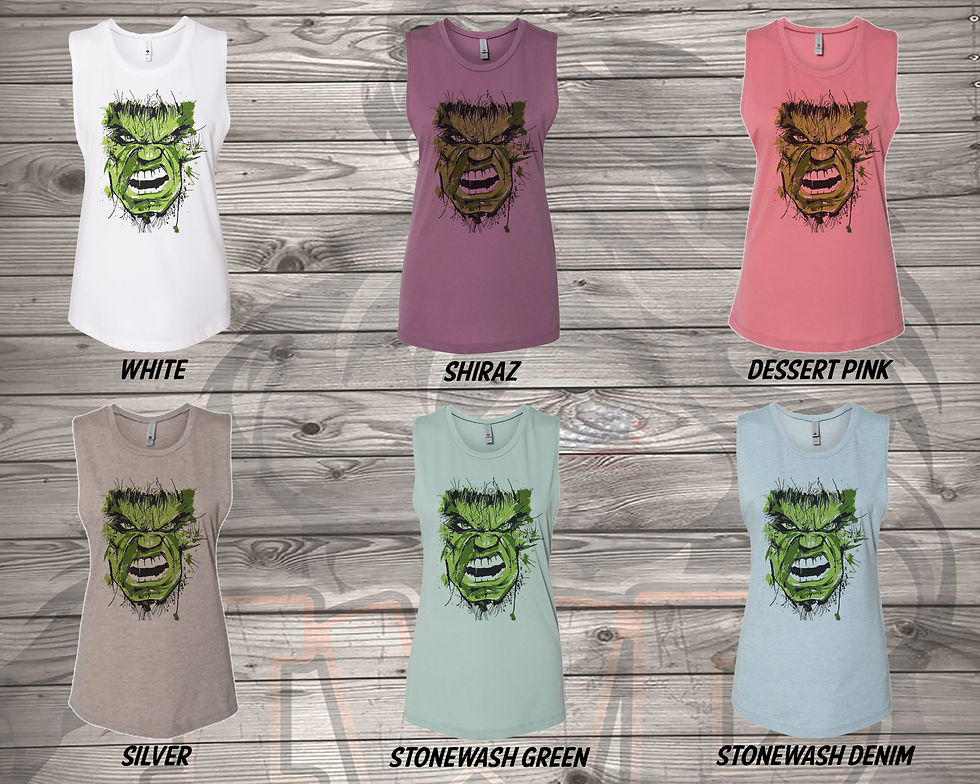 210615.15 Hulk Face - Womens NL Tanks