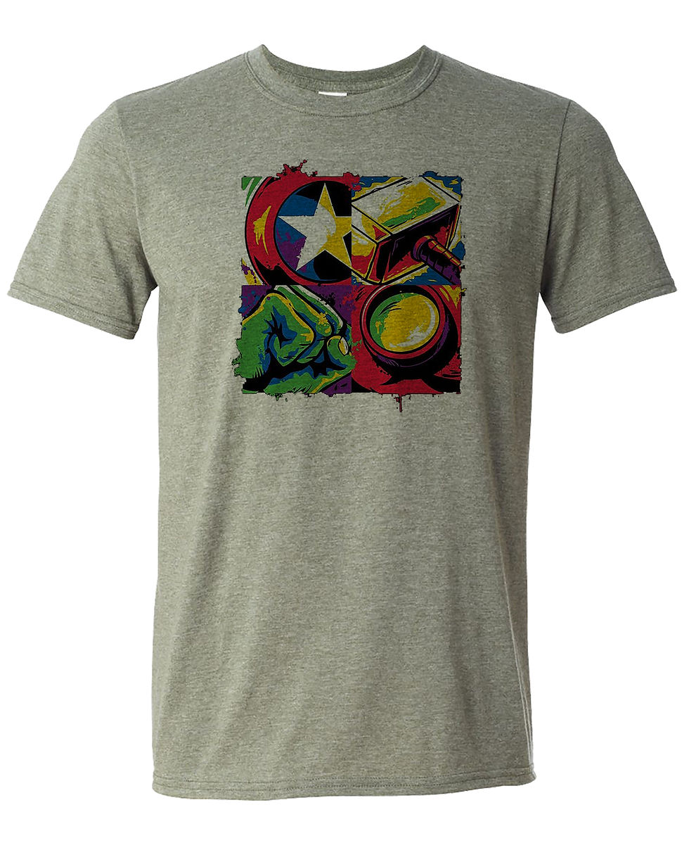 Thumbnail: 210412.5 Avengers Squares - T shirt