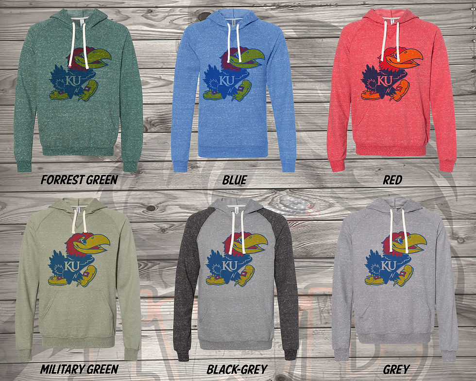 Thumbnail: 211127.2 Kansas Jayhawks Logo Plain - Mens Hoodie