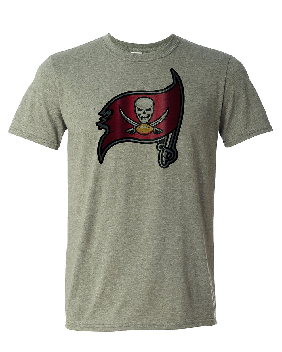 Thumbnail: 210207.7 Buccaneers Flag Metallic - T shirt