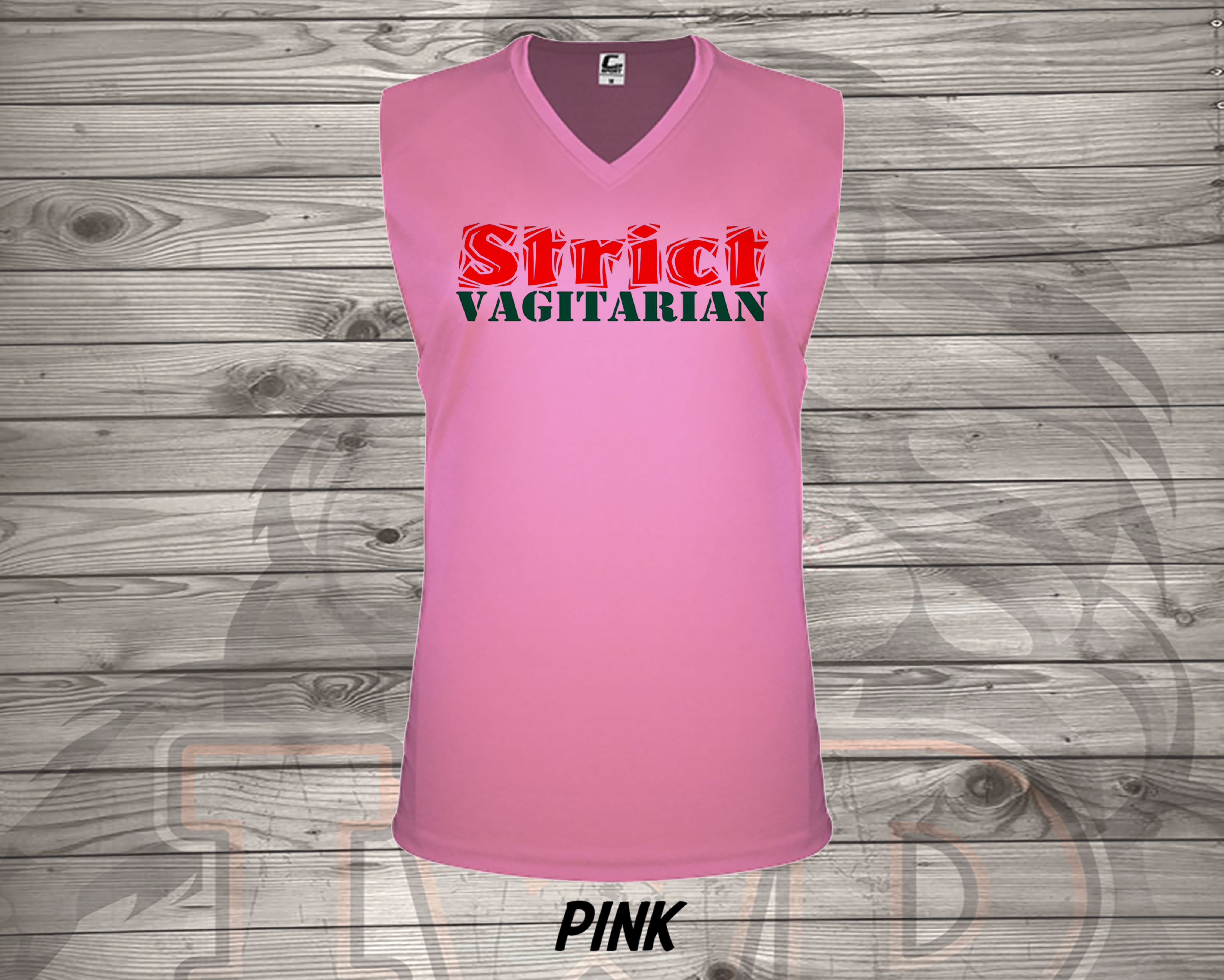 20904.3 Strict Vagitarian - Ladies V- Neck Sleeve