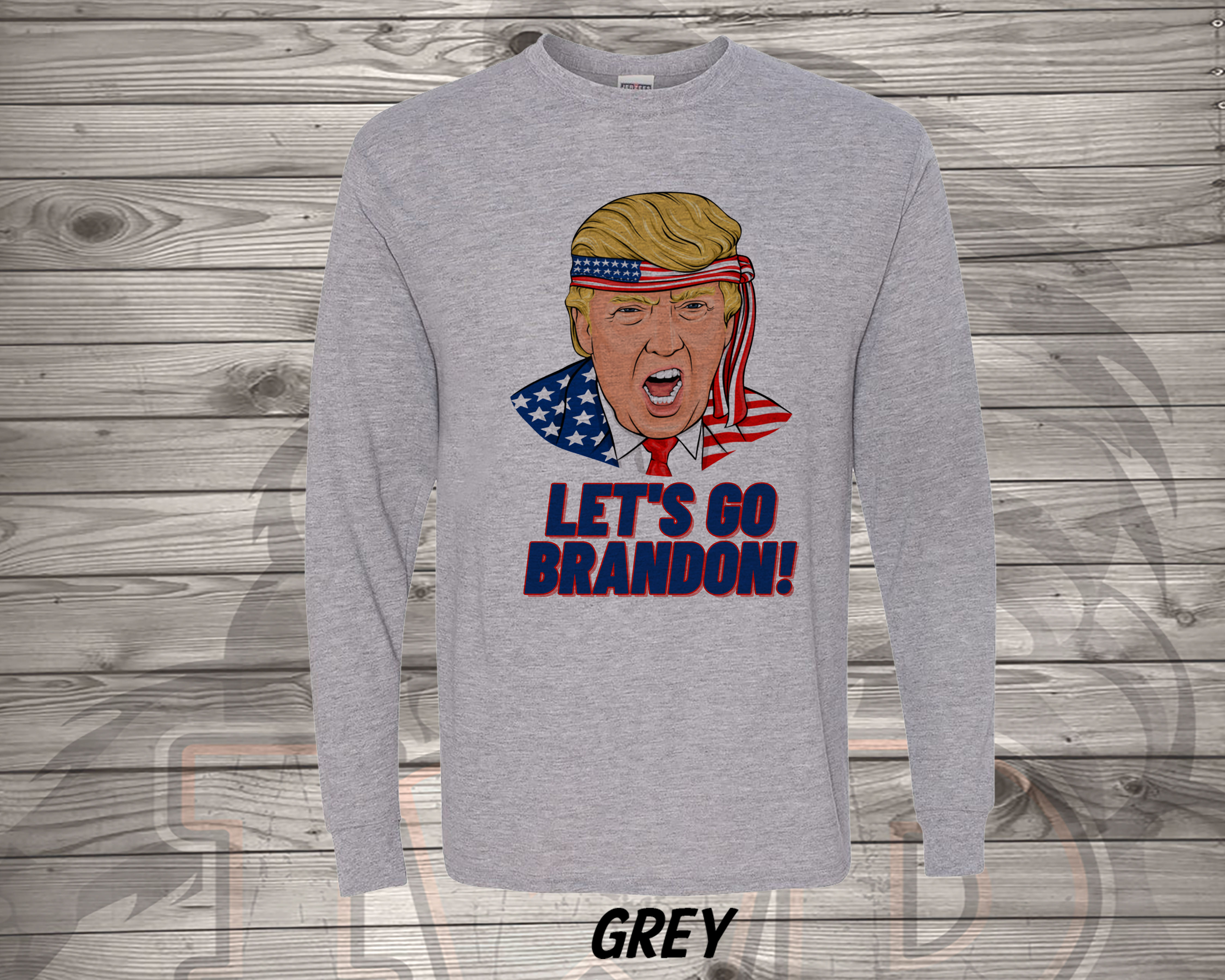 211015.5 Trump - Let's Go Brandon - Long Sleeve T-Shirt