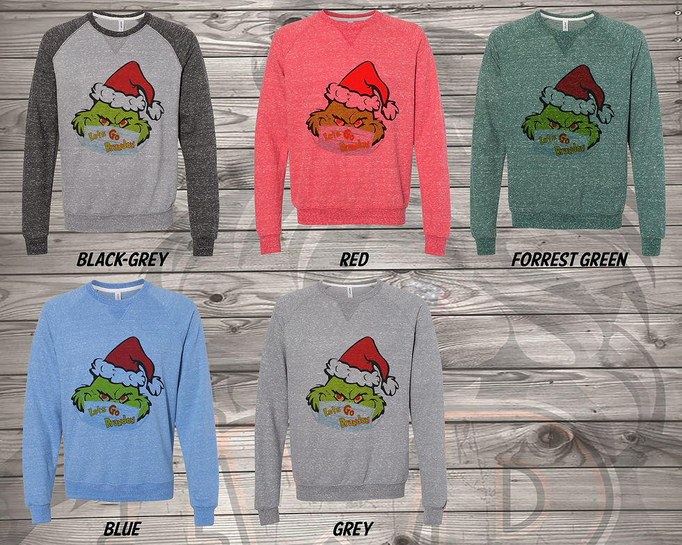 Thumbnail: 211031.5 Grinch Mask Lets Go Brandon - Sweatshirt