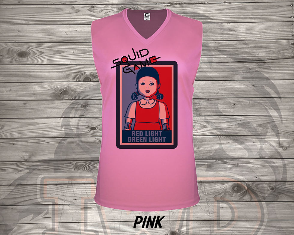 211127.5 Squid Game Red Light Green Light - Ladies V- Neck
