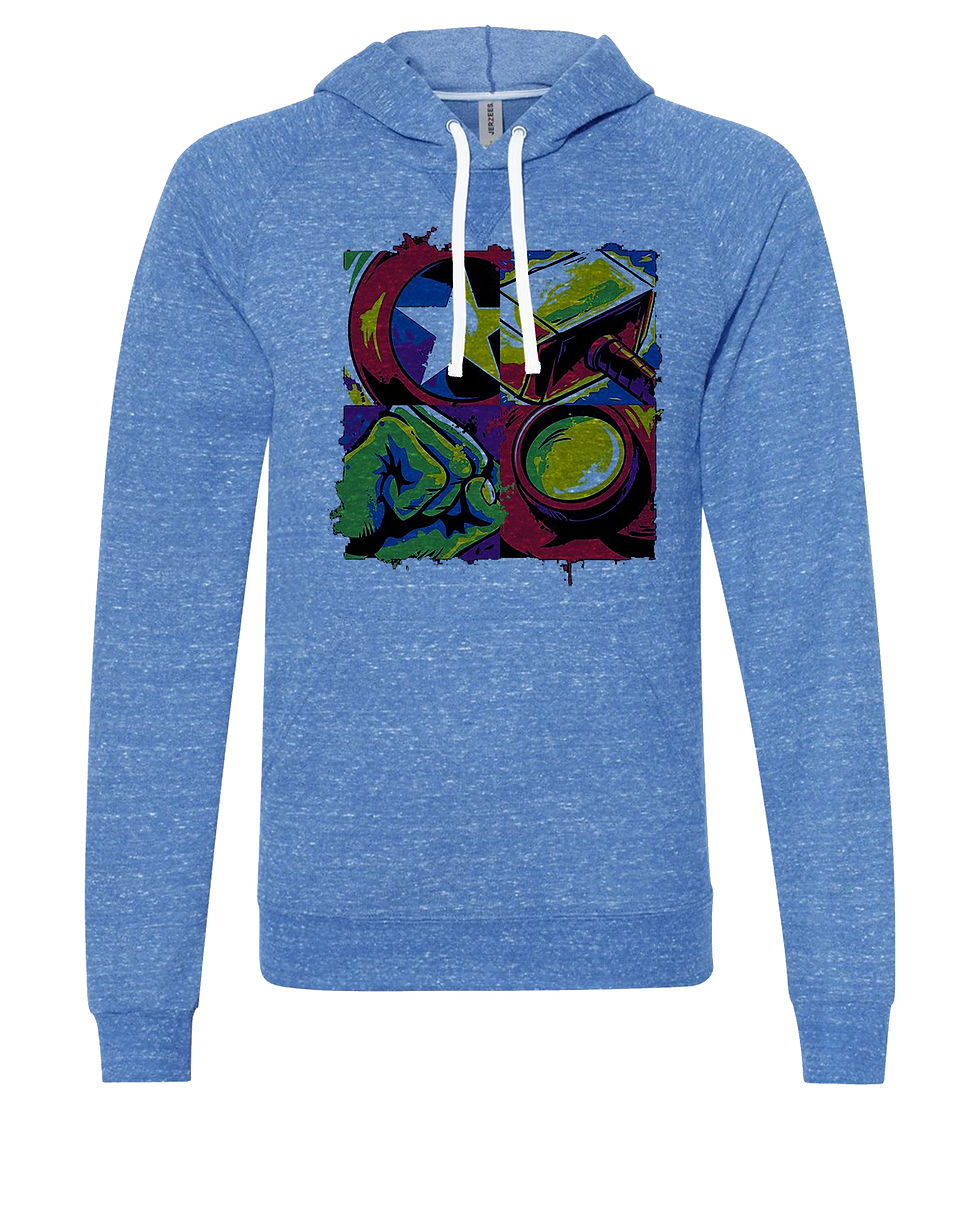 210412.5 Avengers Squares - Mens Hoodie