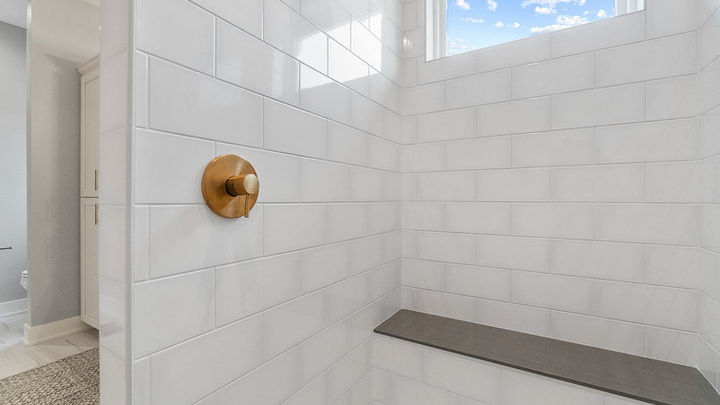 Primary Shower - Master Shower - Bathroom - Shower Bench - Fort Wayne, Indiana - Big Shower - Custom Shower