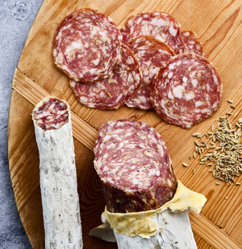 San Giacomo Fennel Salami made by Golden Gate Meat Company in Northern California