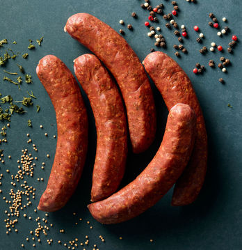 San Giacomo Corned Beef Bratwurst made by Golden Gate Meat Company in Northern California