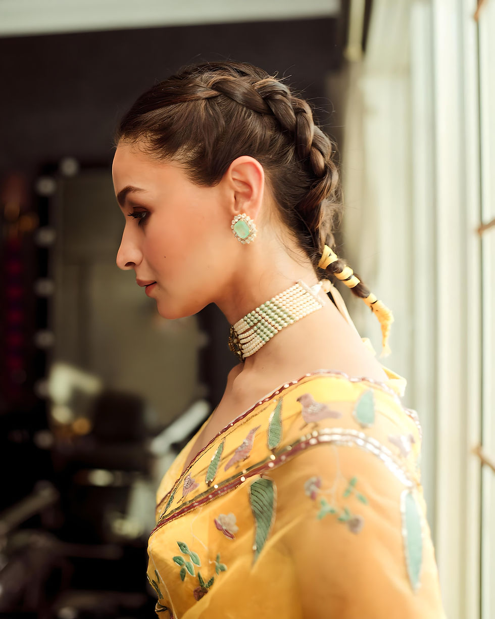 Take inspiration from Alia Bhatt playful braided style
