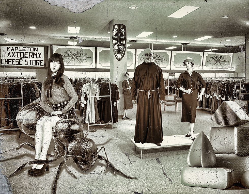 Fumio and her ant loved shopping for cult clothing.