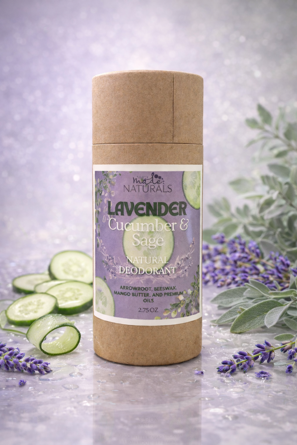 Lavender Cucumber & Sage Natural Deodorant