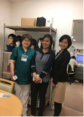 Image5. Ms. Shimizu, author and Ms. Higuchi (left to right)