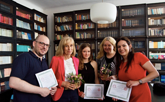 Certificate Ceremony - S2S Co- Founders with MUDr. Hnilicová, PhD and Prof. MUDr. Ostatniková, PhD