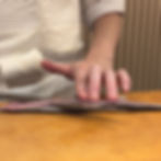 Chef Tango Lai preparing autumn Sanma sushi with meticulous precision - Omakase in Bangkok