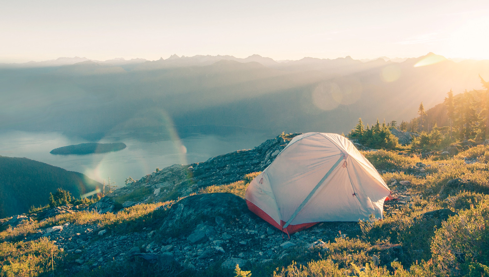 Camping in Mountains