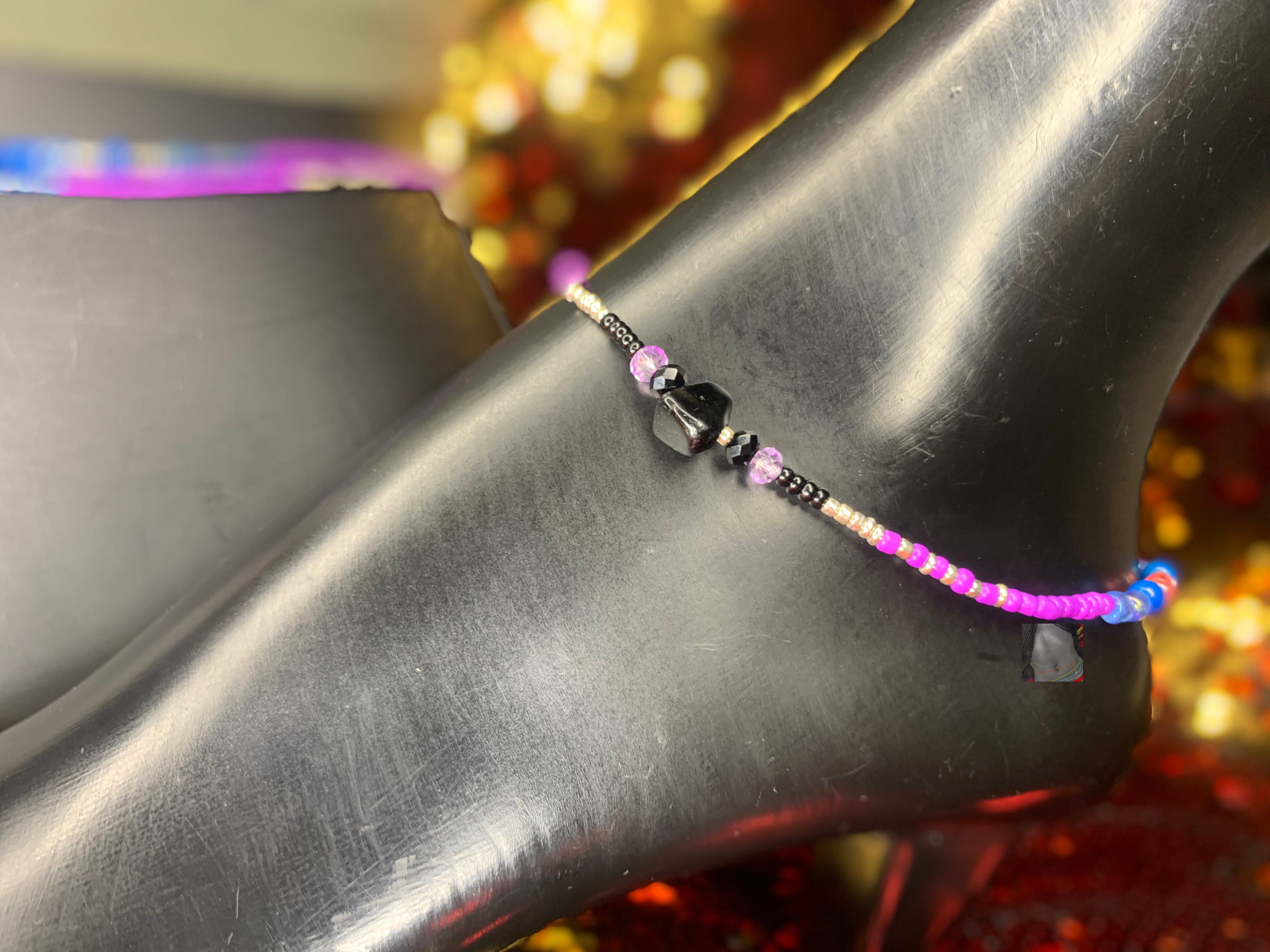 Black Obsidian Healing Anklet