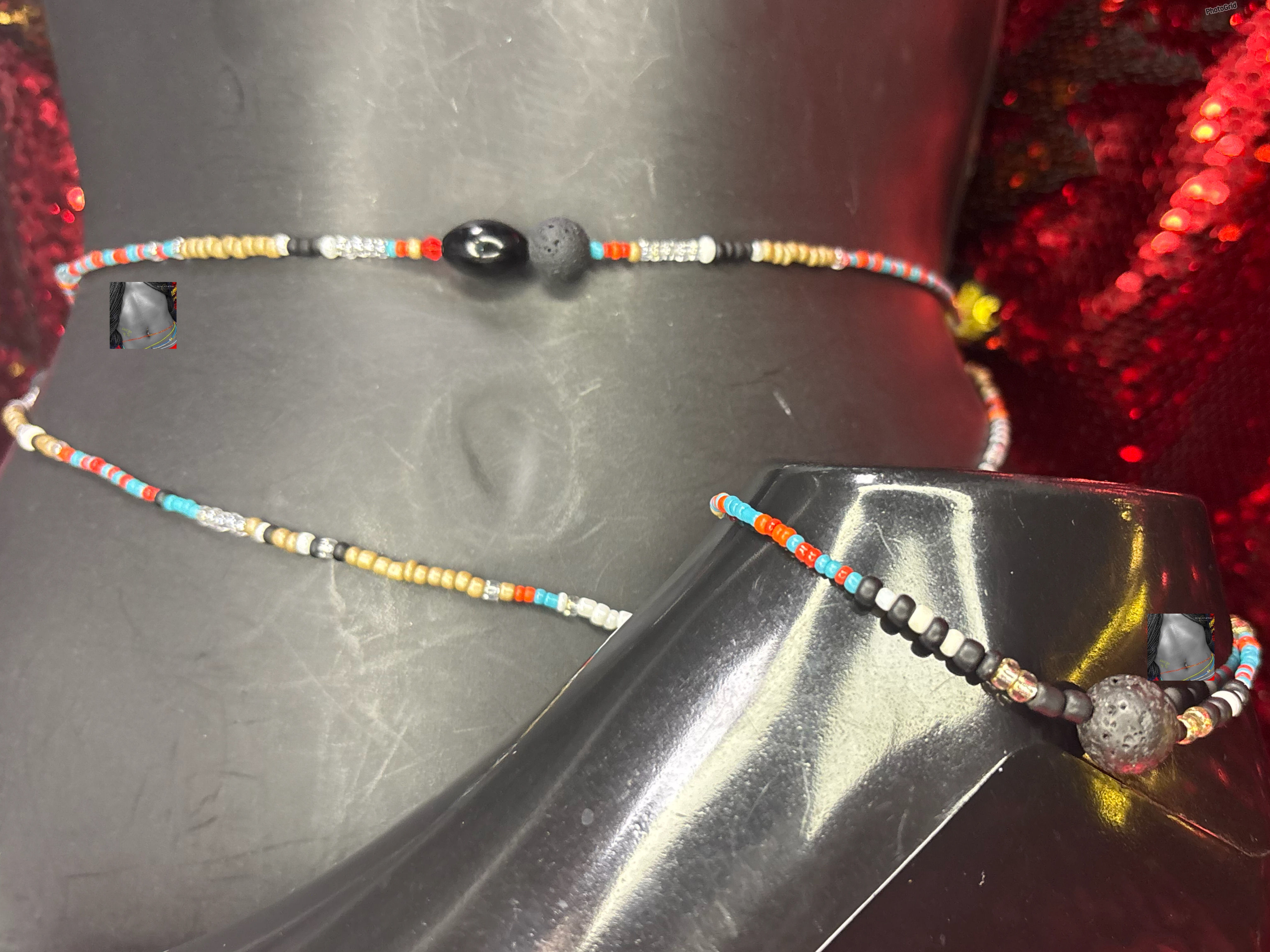 Lava Stone Waistbeads Set