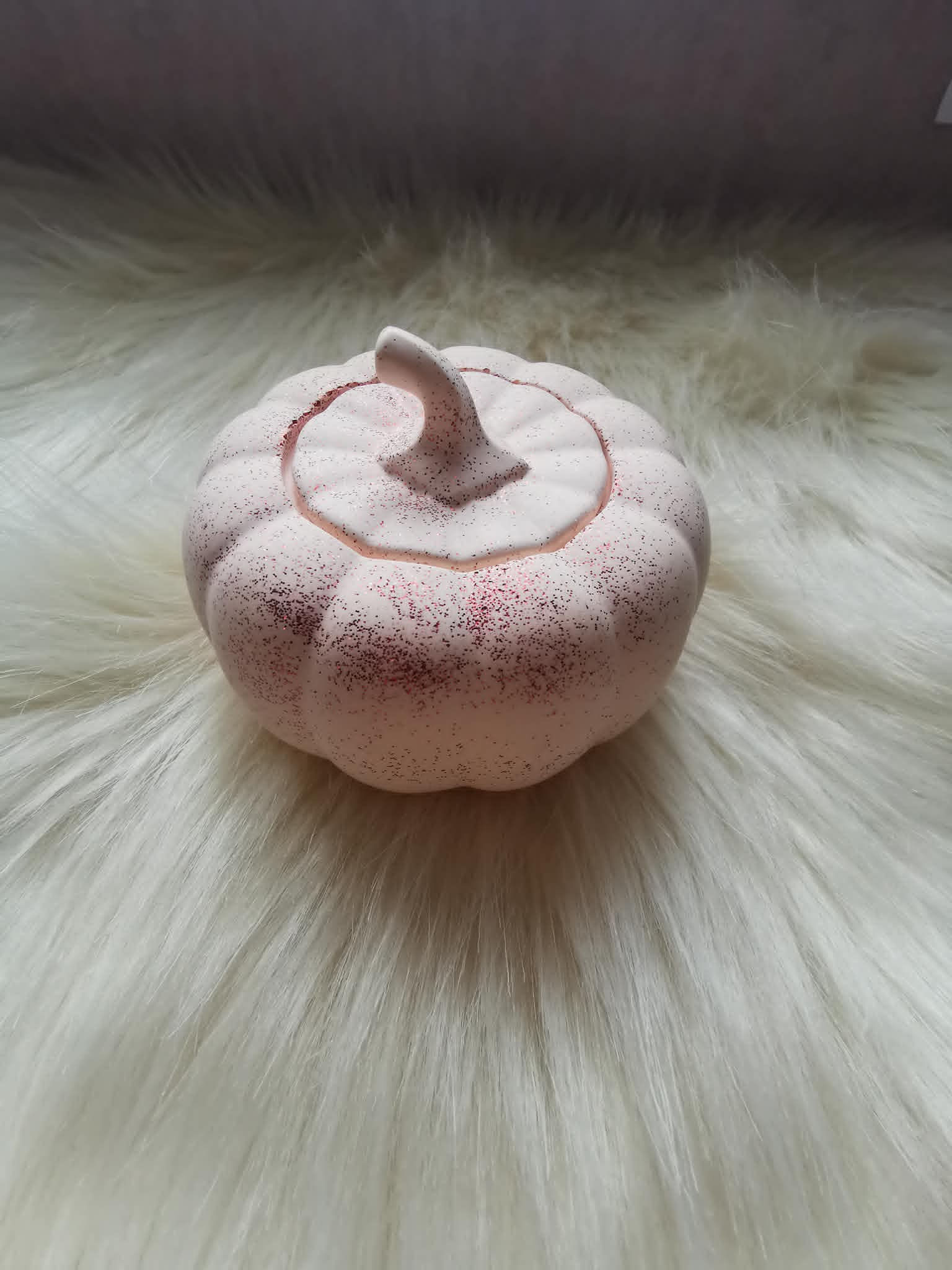 Petit pot citrouille en résine naturelle – Décoration automnale