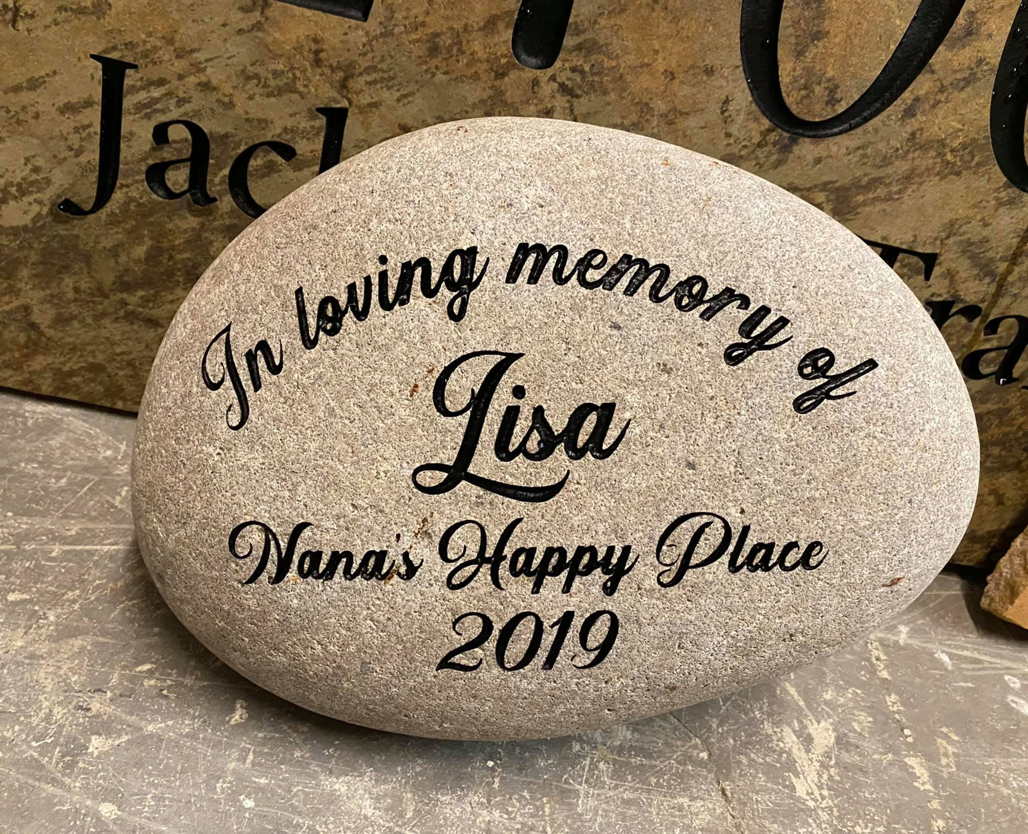 Memorial River Stone