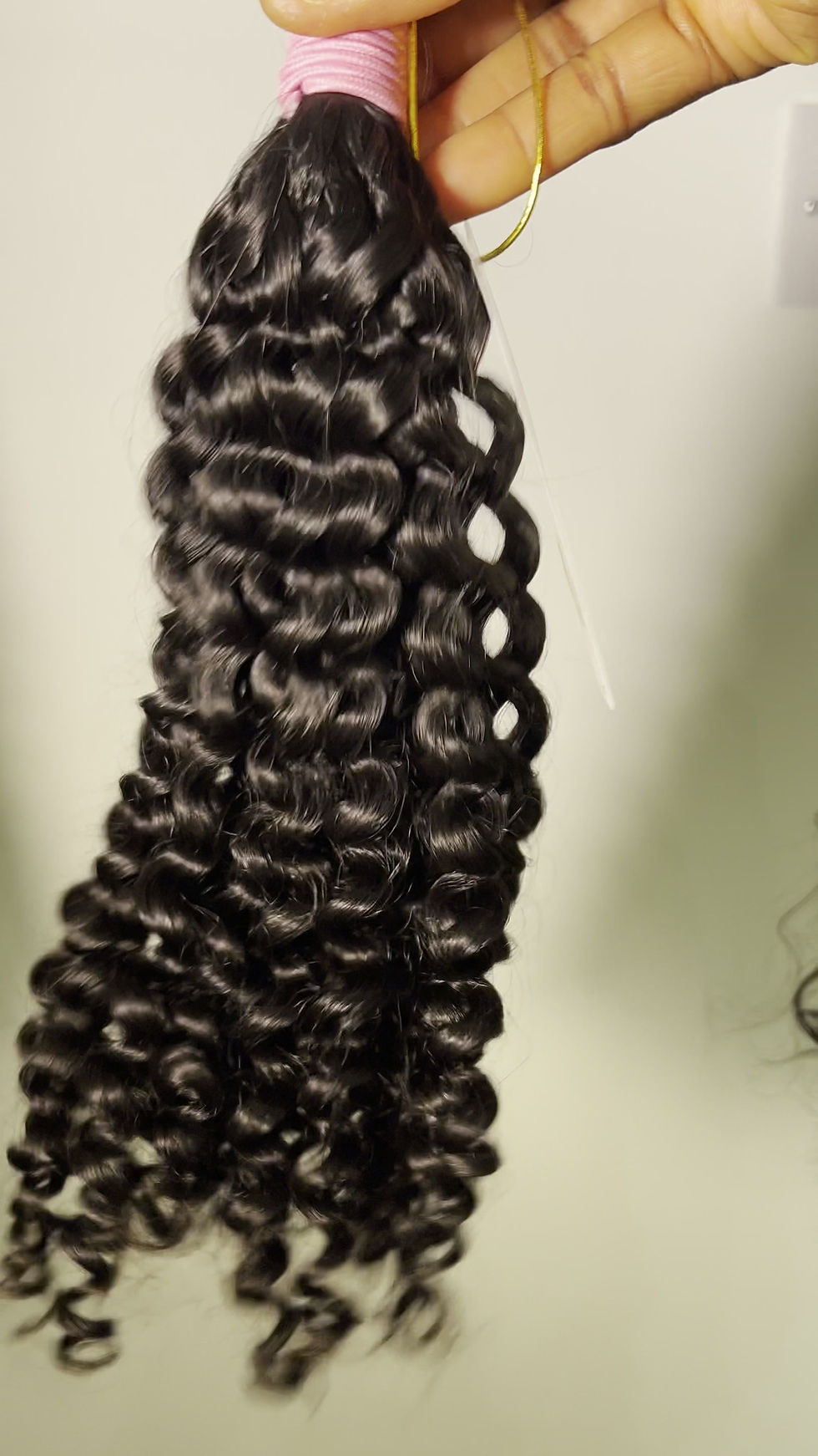 Thumbnail: SDD Deep Curly Human Hair Bulk 18”#4 (100g)