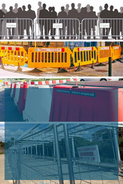 Alquila vallas de obra en Palma de Mallorca al mejor precio. Reyfama. 🚧 Valla Galvanizada para conciertos, eventos deportivos en Mallorca
🚧 Valla de plástico obra
🚧 Valla de cerramiento con base de hormigón
🚧 Barrera New Jersey