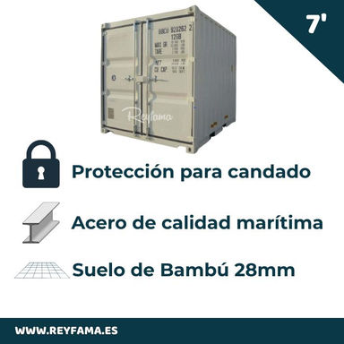 Contenedor 7' Pies 2.24x1.80x1.74(m)