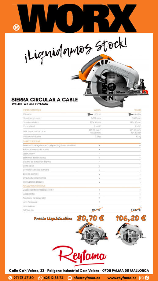 SIERRA CIRCULAR A CABLE WX425-WX445-WORX-REYFAMA-11