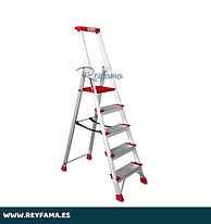 Escalera de Tijera Profesional en aluminio Elegance 4 Peldaños Faraone