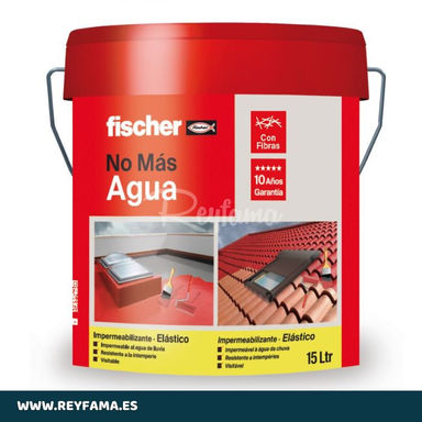 Impermeabilizante Elástico con Fibras 15L "No más agua" Fischer