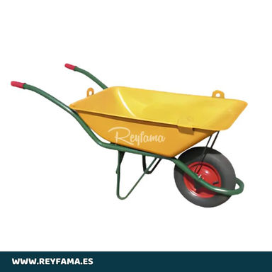 Carretilla Europea con gancho y rueda impinchable 110L