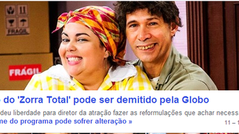 Elenco do “Zorra Total” pode ser demitido pela Globo