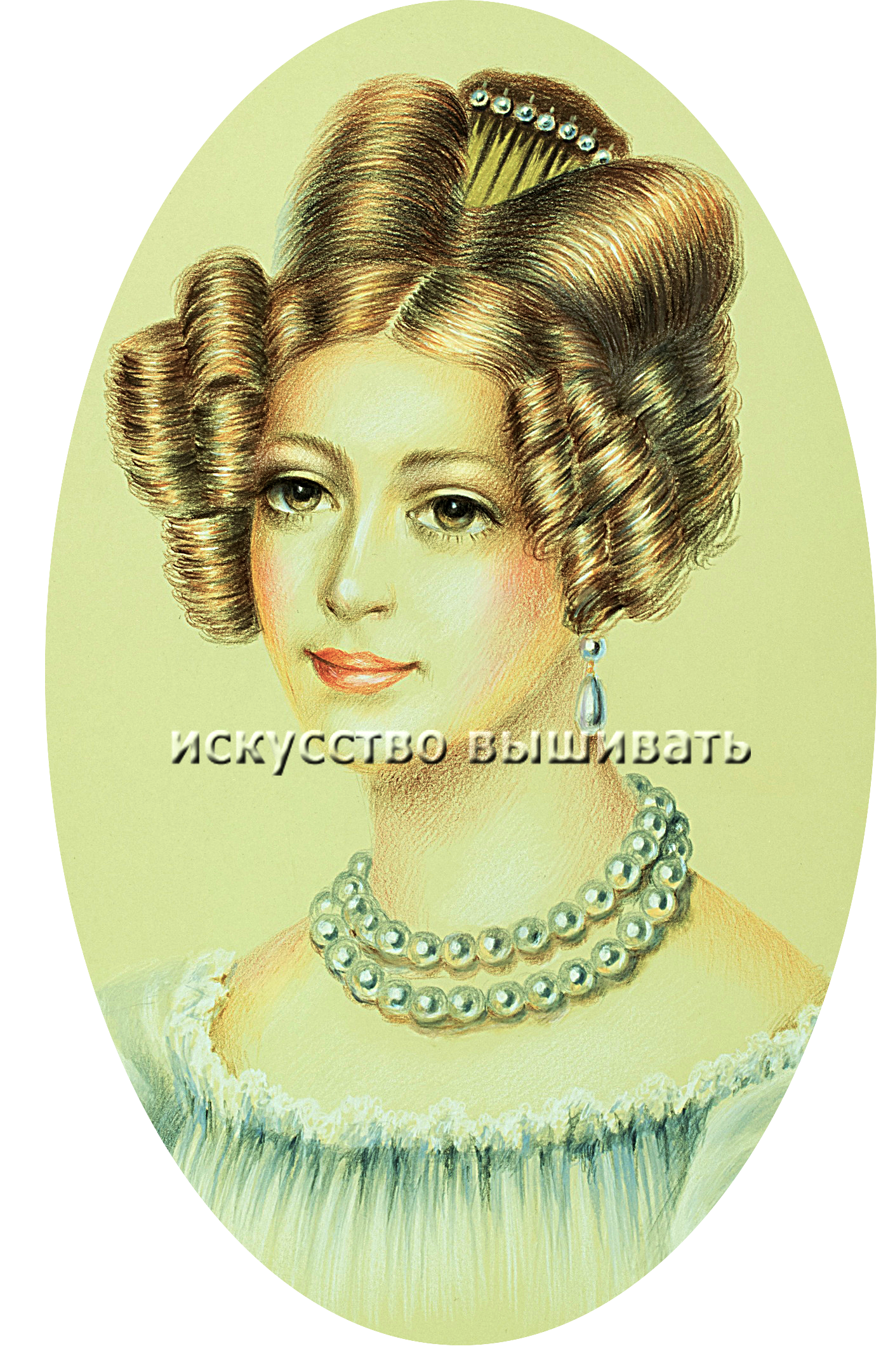 "Женский портрет" по мотивам картины Светланы Храпковой