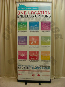 S ST JAMES Pull up banner