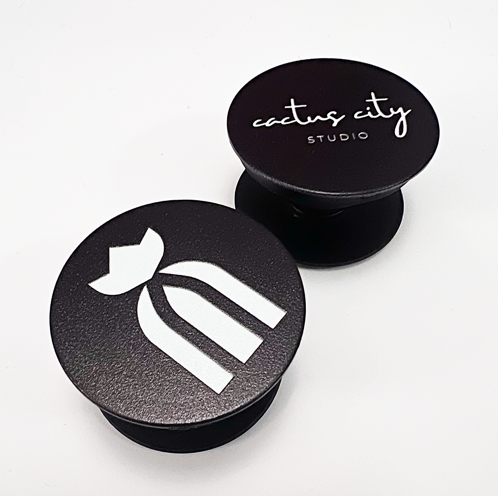 Thumbnail: Cactus Stamp Logo Pop Socket