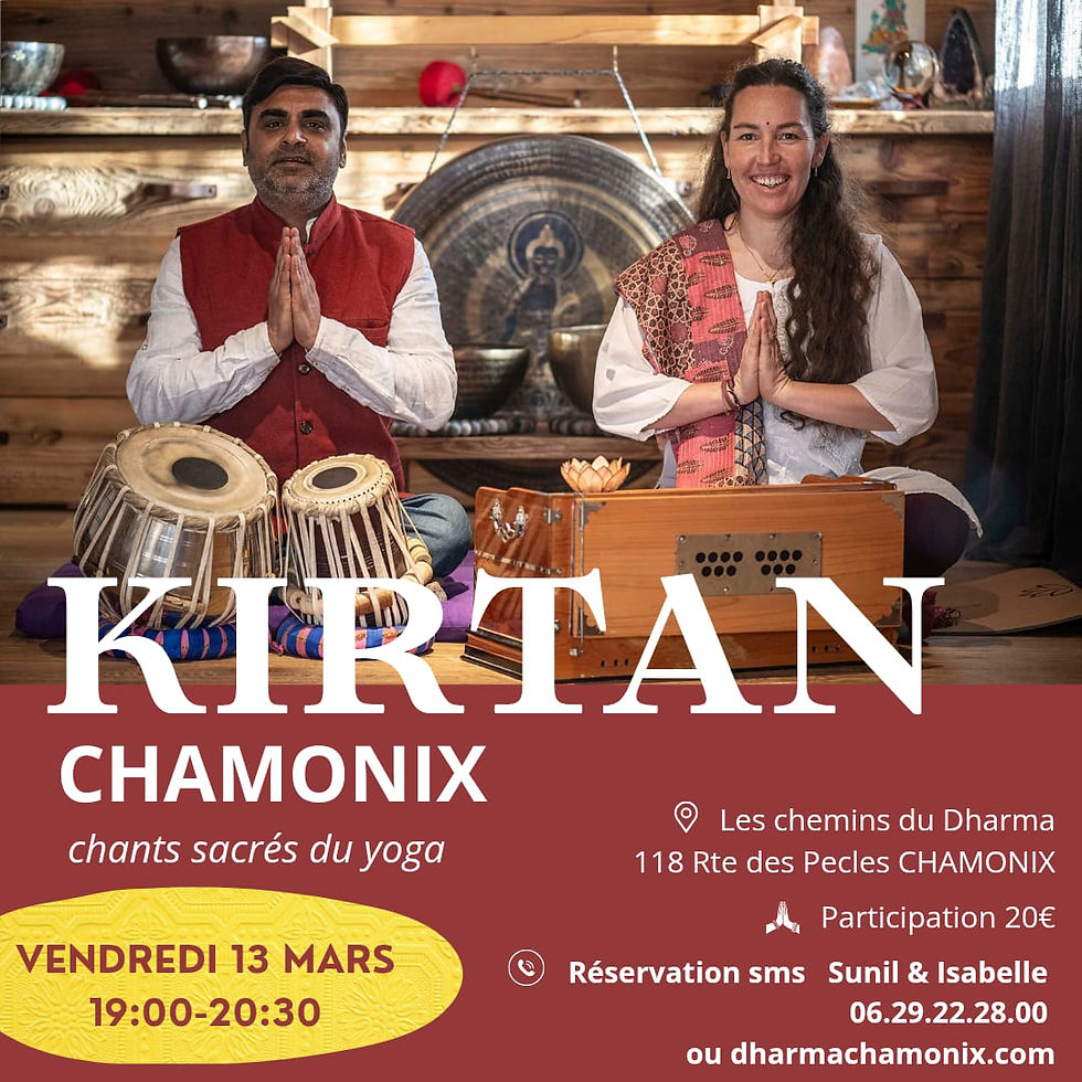 Kirtan avec Isabelle et Sunil