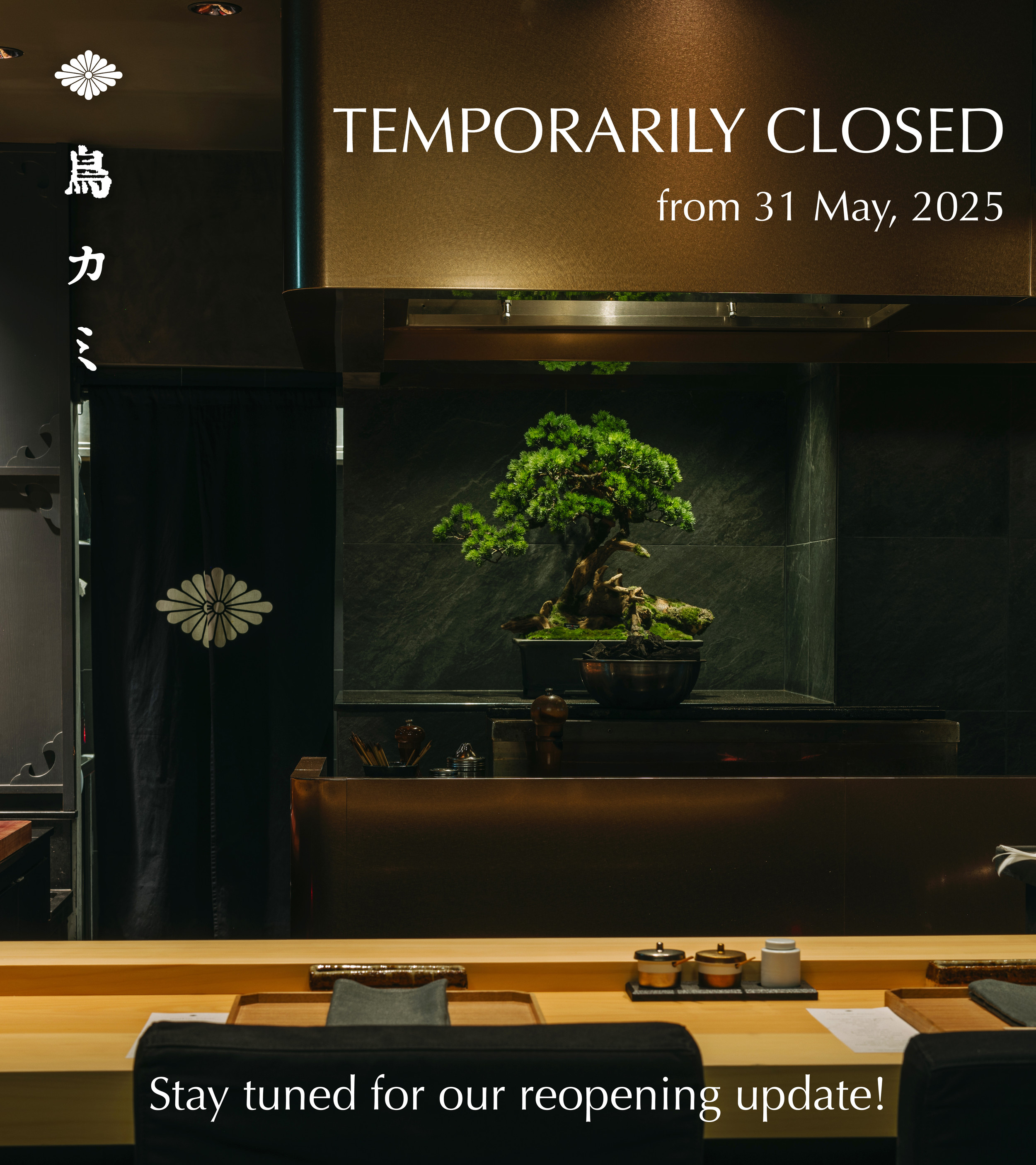 Temporary Closure Notice – Torikami Singapore