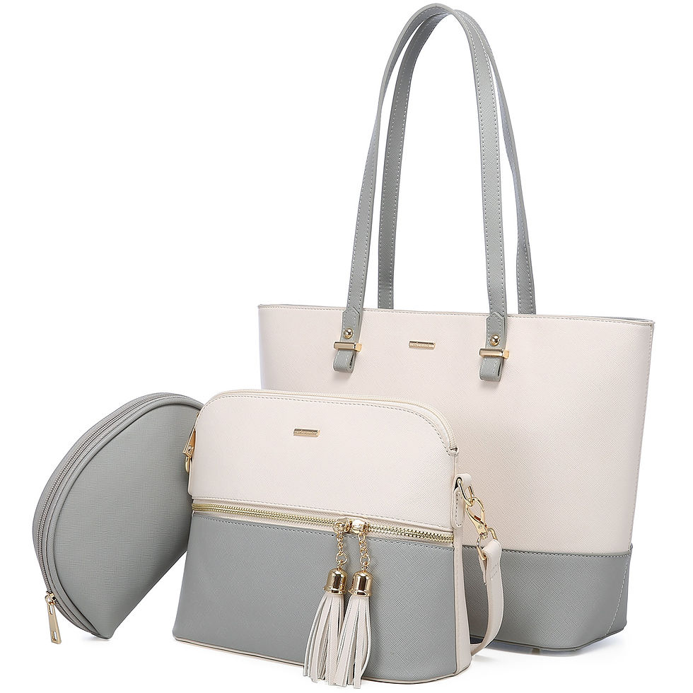 Thumbnail: LOVEVOOK 2022 Brand Designer PU Leather Ladies Shoulder Hand Bag 3 Pcs