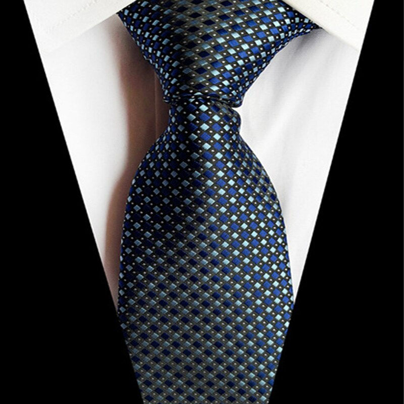 الصورة المصغرة: 68 Colors NEW 8cm Tie for Man 100% Silk Tie Luxury Striped